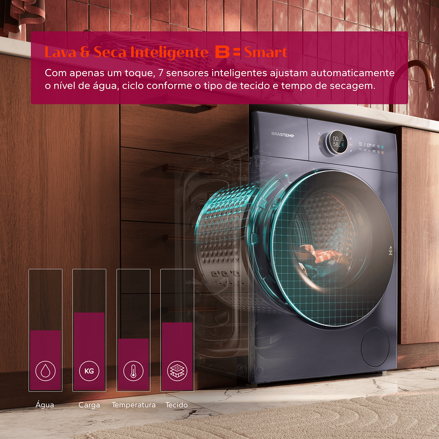 Imagem Lava & Seca Inteligente B= Smart