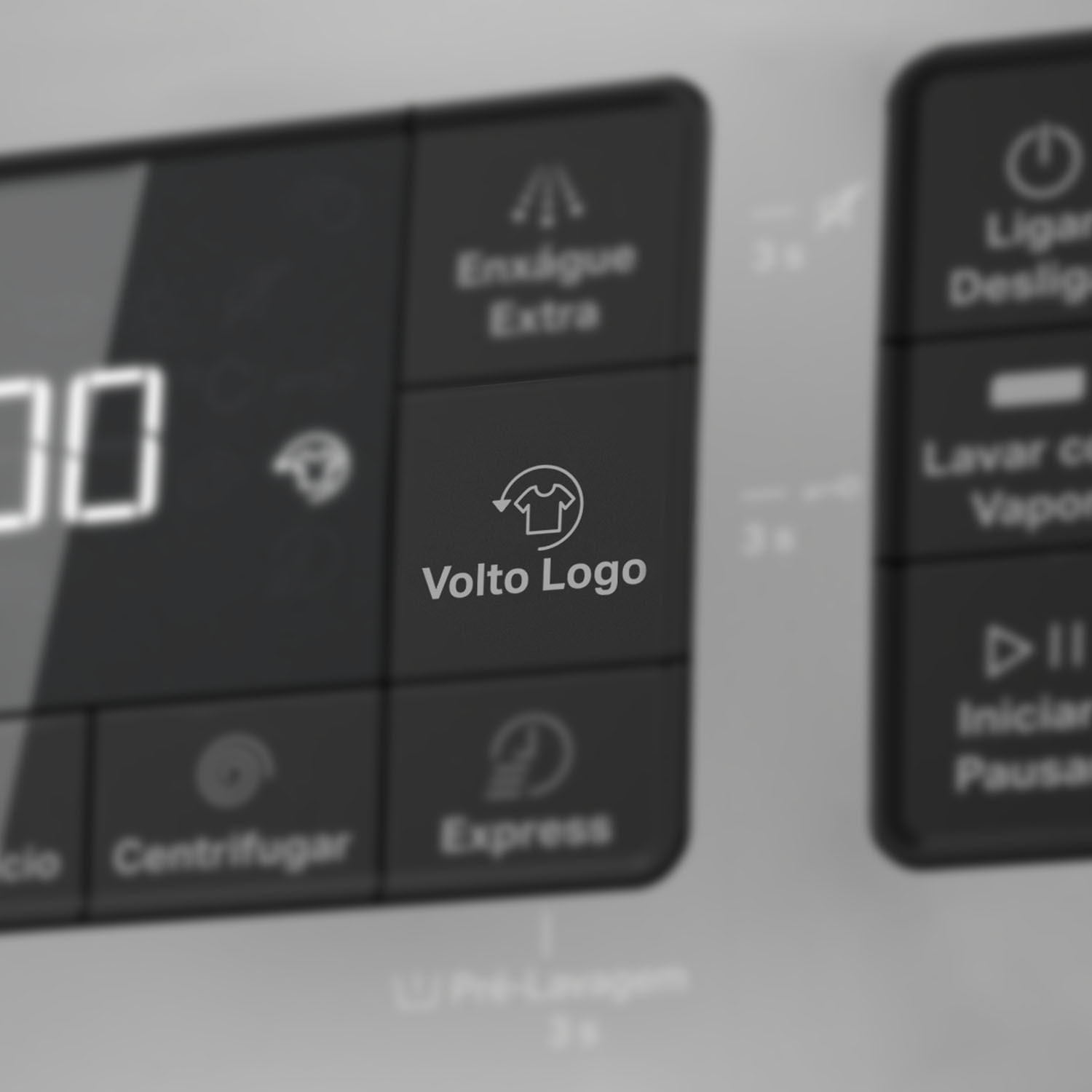 Volto Logo com Vapor