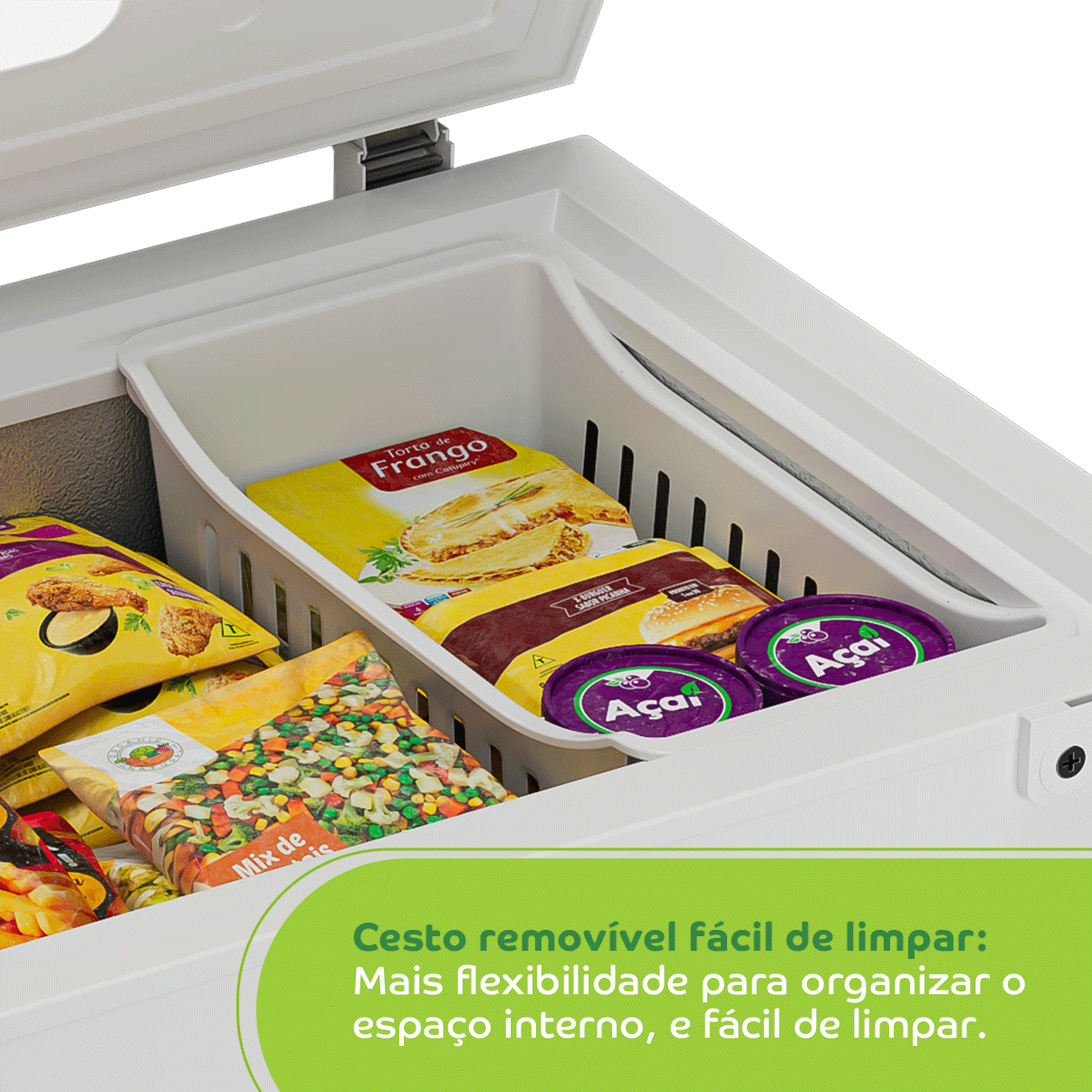 Imagem Cesto removível fácil de limpar